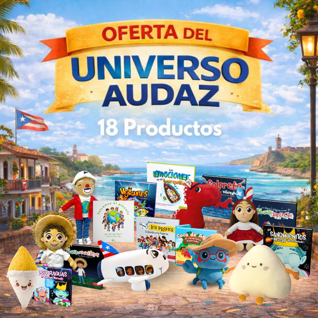 Oferta UNIVERSO AUDAZ | 18 Productos | Libros y Peluches