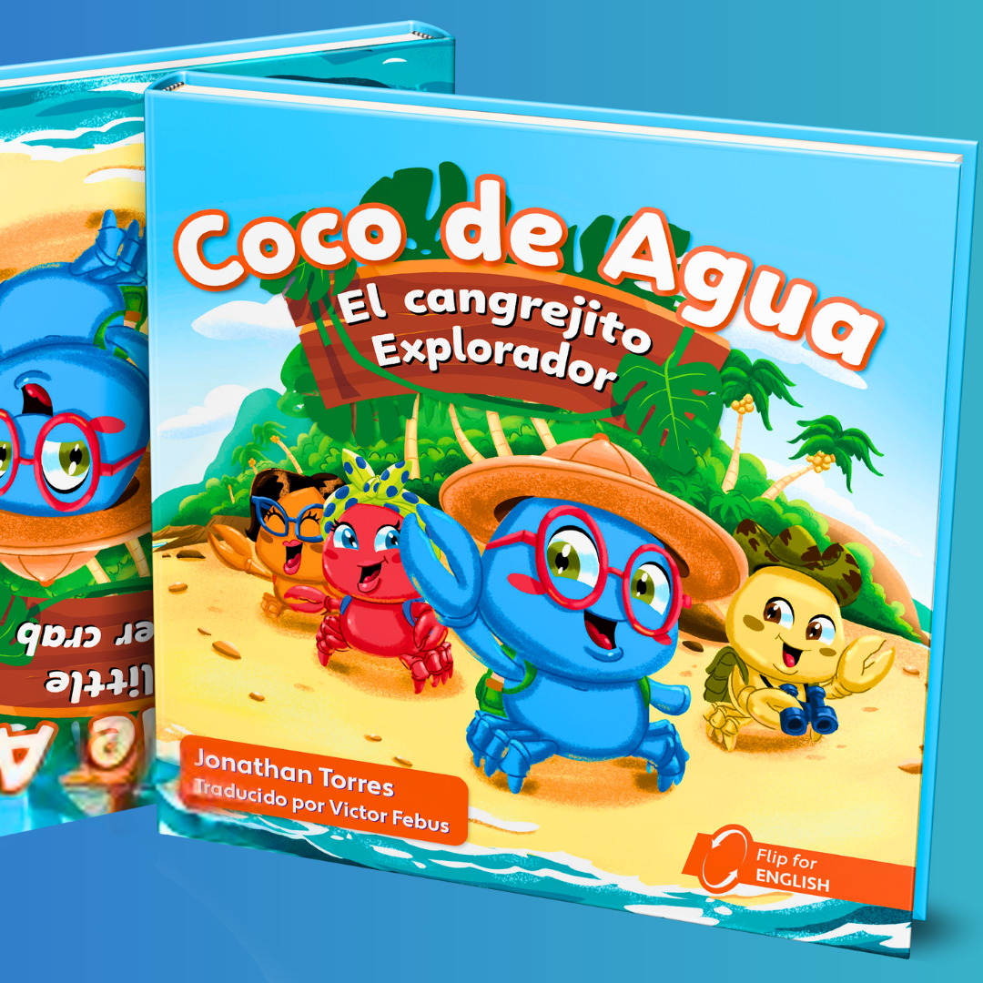 Libro | Coco de Agua Un Cangrejito Explorador © | Bilingüe