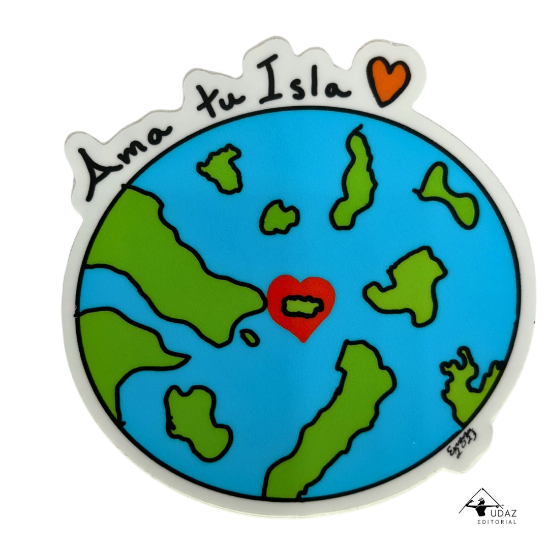 Ama tu Isla Sticker | Resistente al Agua | Hecho en PR - Audaz Editorial
