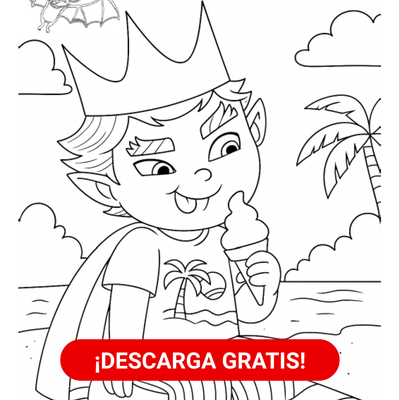 GRATIS Hoja de Colorear - Malvadín en Verano - Audaz Editorial