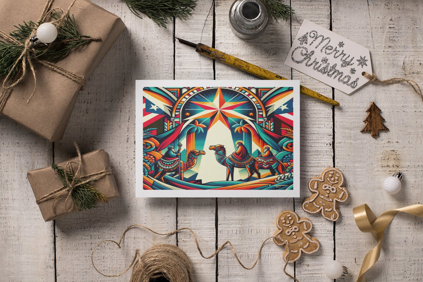 Postales de los Reyes Magos | Edición especial | Hecho en PR por artista local - Audaz Editorial