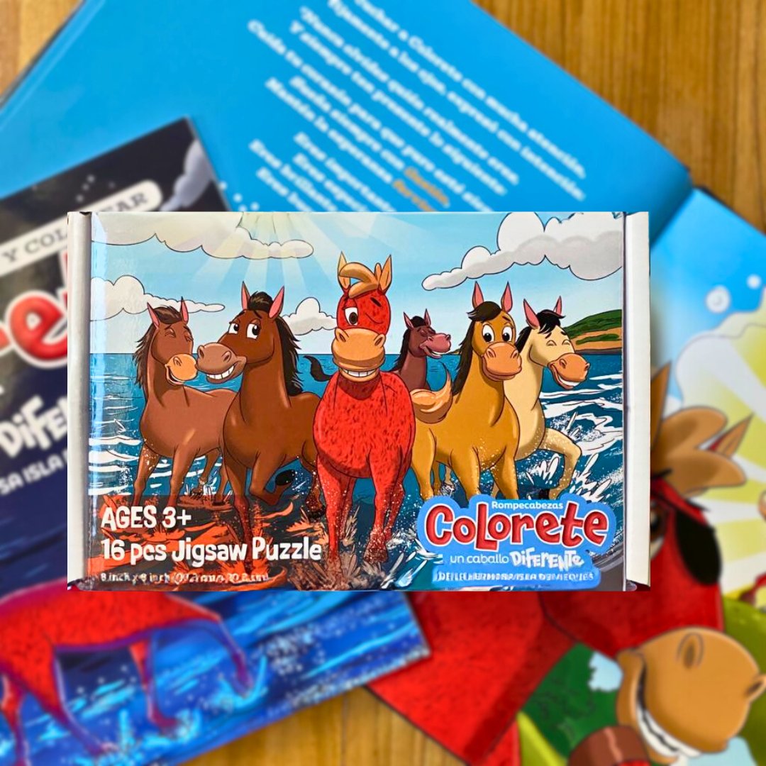Rompecabezas 16 pcs | Caballo Colorete - Audaz Editorial