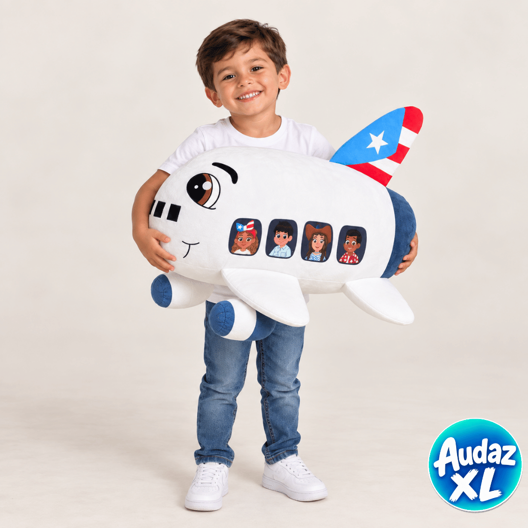 Peluche Avión Primos XL- Coleccion Audaz XL