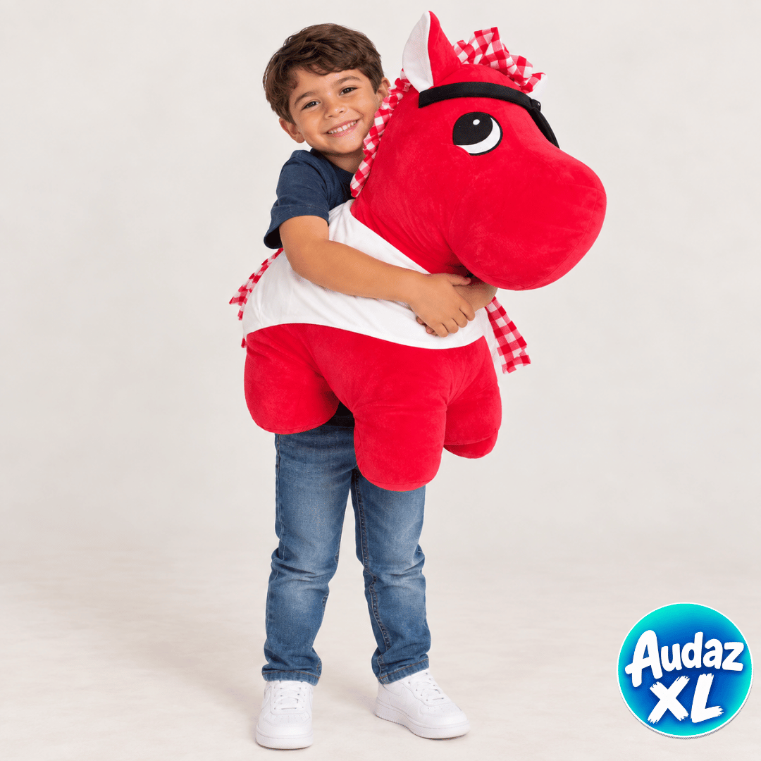 Peluche Caballo Colorete XL- Coleccion Audaz XL
