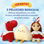Oferta 3 Peluches Boricuas  | Caballo Colorete + Sr. Sandwichito de Mezcla + Jibarita
