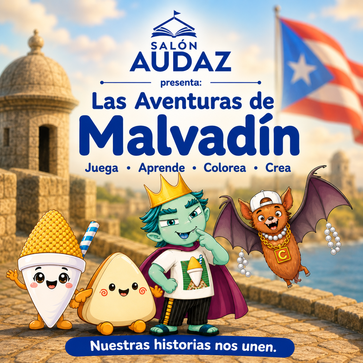 GRATIS Las Aventuras de Malvadín – Actividades para Jugar, Aprender, Colorear y Crear