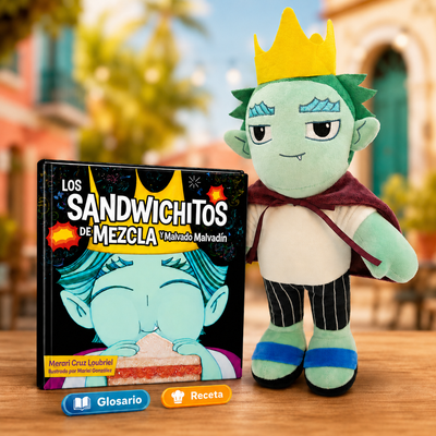 Oferta Peluche Malvadín + Libro Los Sandwichitos de Mezcla y Malvadín ©