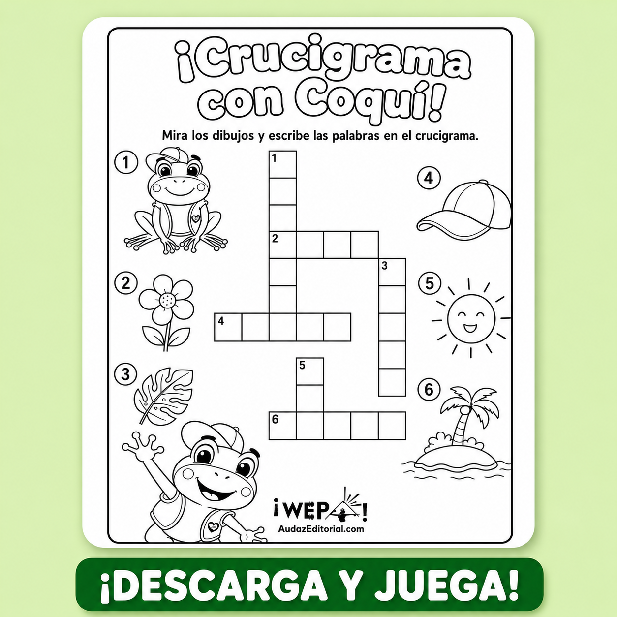 Hoja de Actividades - Crucigrama