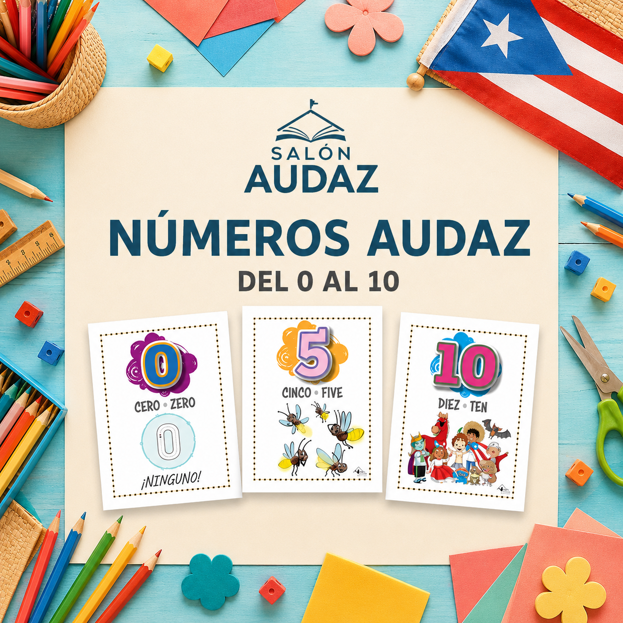 GRATIS Números Audaz del 0 al 10 – Descarga digital gratuita