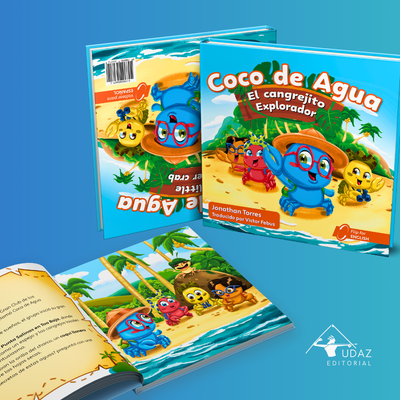 Libro | Coco de Agua Un Cangrejito Explorador © | Bilingüe