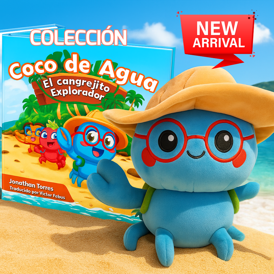 OFERTA Libro + Peluche | Coco de Agua Un Cangrejito Explorador ©