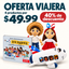 Oferta Viajera | 3 Peluches + 1 Libro Bilingüe