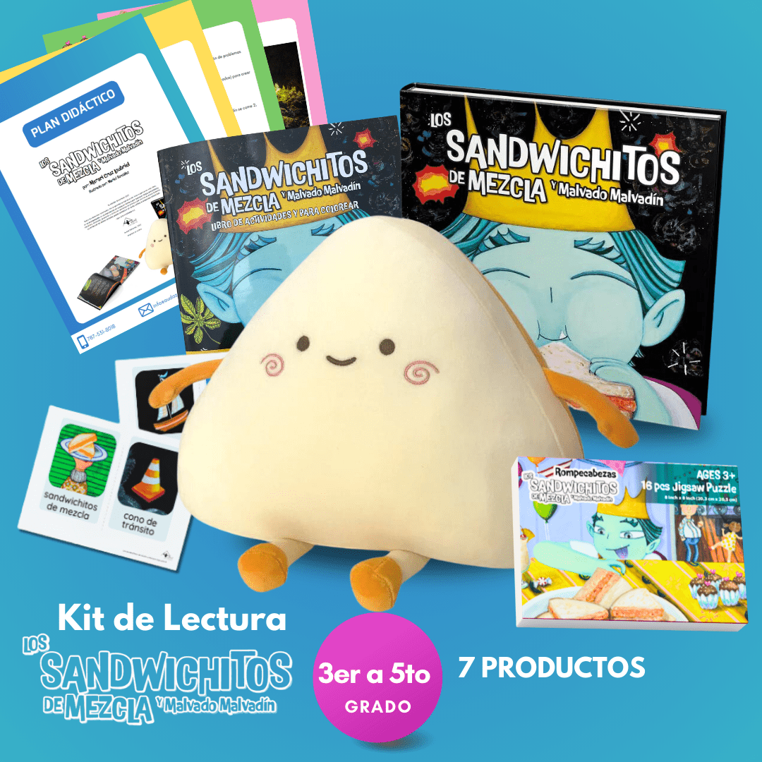 Kit de Lectura - Los Sandwichitos de Mezcla y Malvado Malvadín (3ero a 5to Grado) - Audaz Editorial