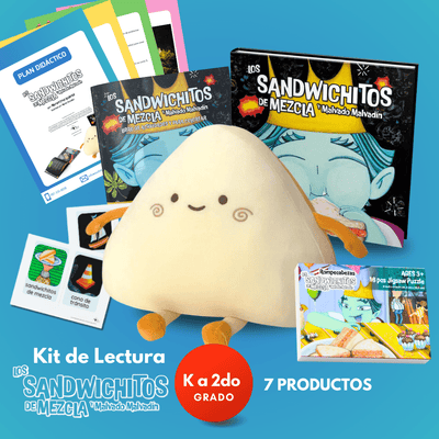 Kit de Lectura - Los Sandwichitos de Mezcla y Malvado Malvadín (Kinder a 2ndo Grado) - Audaz Editorial