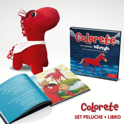 Set Caballo Colorete | Libro + Peluche | Bilingüe - Audaz Editorial